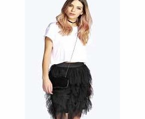 boohoo Scarlett Panelled Tutu Skirt - black azz21741