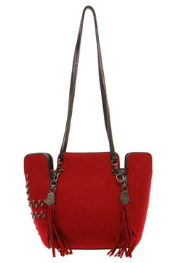 Sharie Tassel Handle Side Stud Shopper Female