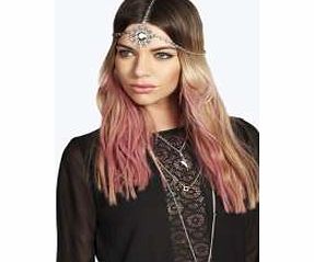 boohoo Statement Jewel Headchain - bronze azz19737