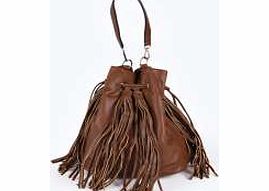 tassel Duffle Bag - tan azz13050