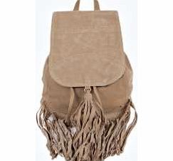 Tassel Rucksack - beige azz13049