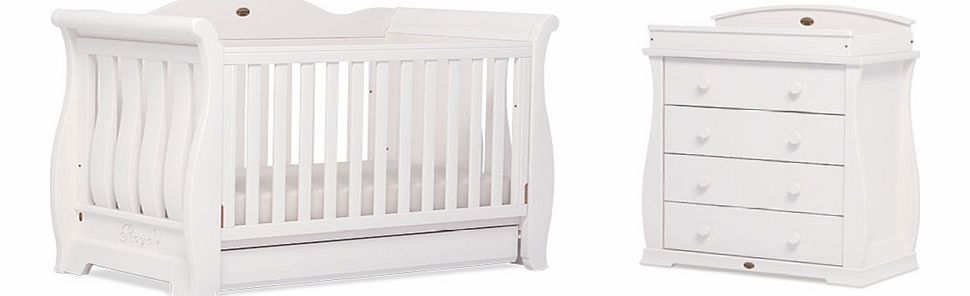 Boori 2 Piece Sleigh Royale Roomset White