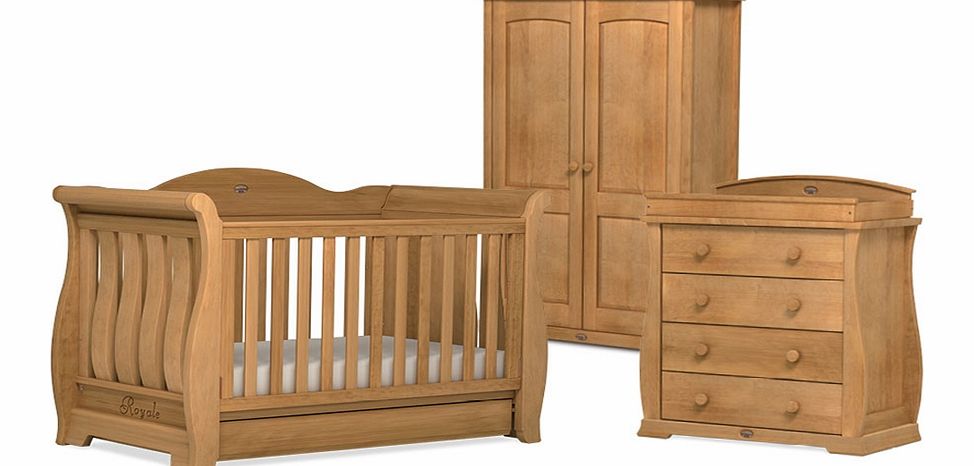 Boori 3 Piece Sleigh Royale Roomset Heritage Teak