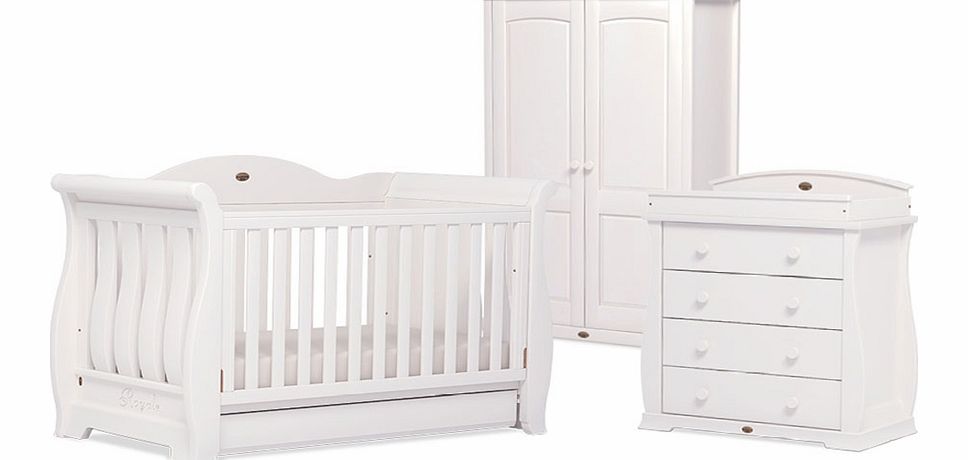 Boori 3 Piece Sleigh Royale Roomset White