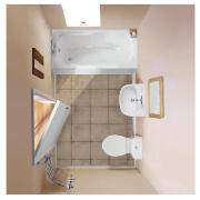 Bordeaux Compact Standard Bathroom Suite With A