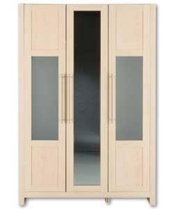 Maple 3 Door Mirrored Robe