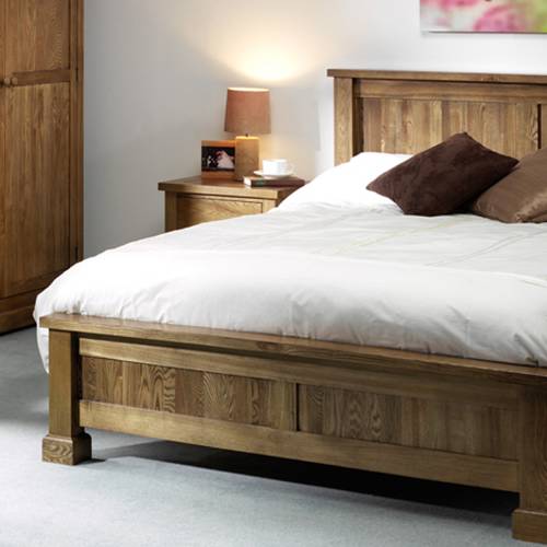 Bordeaux Oak Bed Double 4`