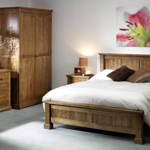 Bordeaux Oak Bedroom Set + 46 Bed