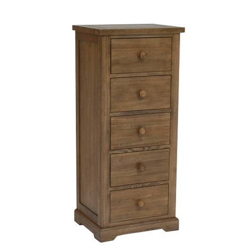 Bordeaux Oak Chest Tall 908.602