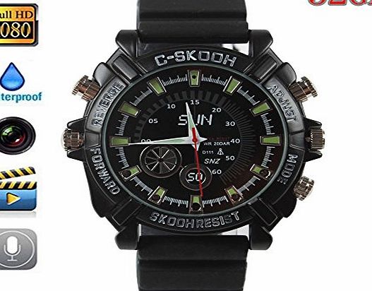 Boriyuan Fashion Watches 32GB Popular HD 1080P Night Vision Recording Waterproof Spy Camera Watch