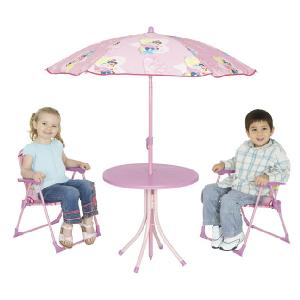 Born To Play Disney Princess Hearts and Crowns Patio Set