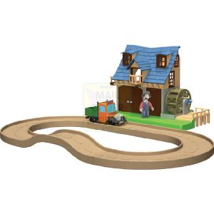 Postman Pat Snap Trax Watermill Set