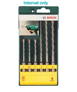 6 Piece SDS-Plus Drill Bit Set