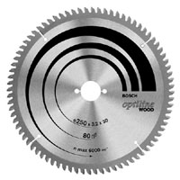 Bosch Circular Saw Blade For Mitre Cuts Optiline Wood 250 x 30 x 3.2 60 Z