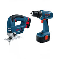 GSR 14.4v Cordless Drill Driver   GST 14.4v Cordless Jigsaw   2 Batteries 2.6Ah