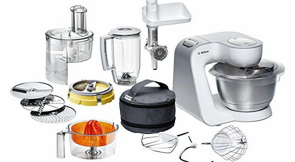 Bosch MUM 54251 (Silver, White, 3.90l) Mulitfunctional Food Processor