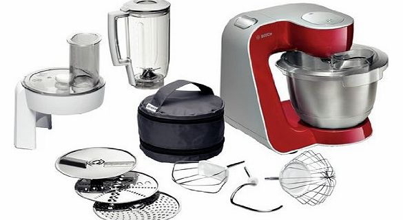 MUM 54720 Styline Multifunctional Food Processor in deep red