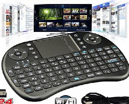 Bositools 2.4G Mini Wireless KODI XBMC Keyboard Touchpad Mouse Combo - Multi-media Portable Handheld Android Keyboard- for PC Google Android Smart TV Tivo Box Media Mini TV PC Stick HTPC IPTV Laptop Raspberry P