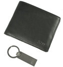 Hugo Boss Wallet and Keyring Set