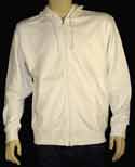 Mens Boss Cream Full Zip Hooded Sweatshirt (Green Label)