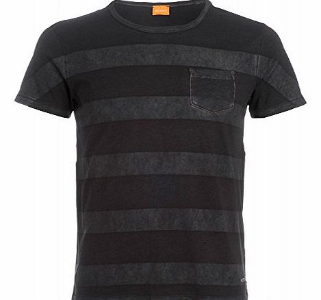 Boss Orange Hugo Boss Orange T-Shirt, Black Touch Washed Effect Tee Black 3XL