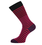 S Design Pink, Purple and Black Stripe