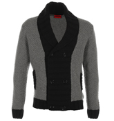 Satang Grey Shawl Neck Cardigan