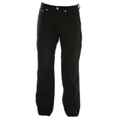 Texas Black Boot Cut Jeans - 32` Leg