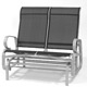 boston Black Twin Seat Swing Glider