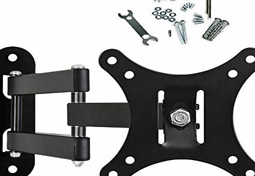 BPS Tilt amp; Swivel TV Wall Mount Bracket Fits for 10-30 Inch LG Samsung Seiki Widescreen 4K 1080p 3D Full HD LED LCD Plasma Smart TV,Max VESA 100X100 Load 66lbs--CE certified New Smooth Coating