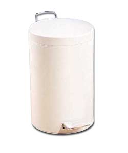 Brabantia 12 Litre White Steel Pedal Bin