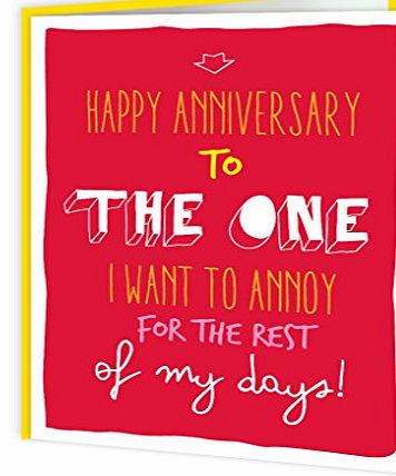 Brainbox Candy Funny Humorous Anniversary Greetings Card