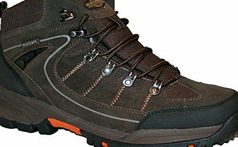 Branded MENS RAE LACE UP PREMIUM LEATHER UPPER WATERPROOF WALKING/HIKING TREKKING BOOT