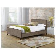 Brando Fabric King Bed Khaki with Sealy