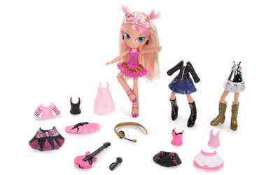 bratz Kidz Snap On Concert Dolls - Cloe