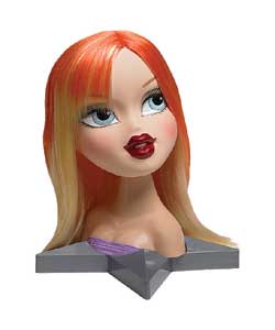 Bratz Pretty N Punk Funky Fashion Makeover Head