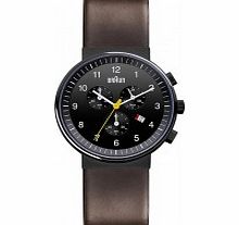 Braun Mens Black Brown Watch