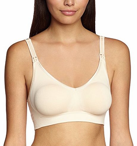 Body Silk Seamless Nursing Bra (Small, Latte)