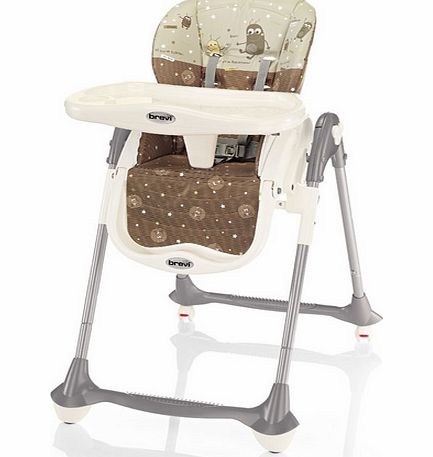 BREVI Highchair Convivio 071 marziani cioccolato