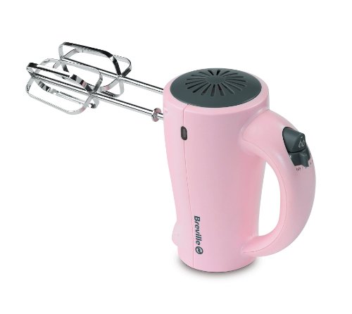 Breville Pick and Mix Hand Mixer, 200 Watt - Strawberry Cream