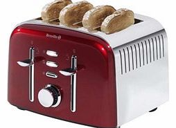 Breville VTT475 Red Stainless Steel 4 Slice