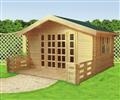 Brighton cabin: 3 x 3 x 2.66m (H) - Natural pine