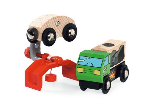 33928 Wooden Road & Railway System: Sky Train Crane Wagon