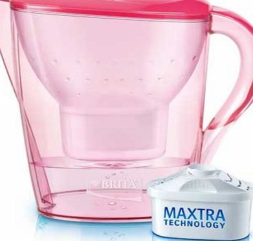 BRITA Marella Cool Water Filter Jug - Fuchsia Red