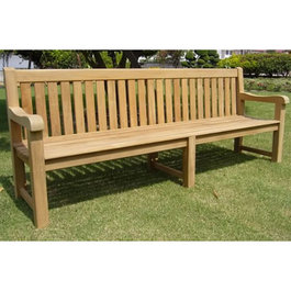 britannia 2.4m Heavy Teak Bench from Kingdom Teak