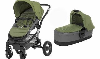 Britax Affinity Black Frame Pram Cactus Green 2014