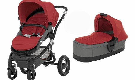 Britax Affinity Black Frame Pram Chilli Pepper