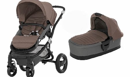 Britax Affinity Black Frame Pram Fossil Brown 2014