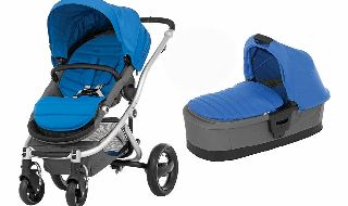 Britax Affinity Silver Frame Pram Blue Sky 2014