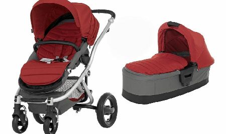 Britax Affinity Silver Frame Pram Chilli Pepper